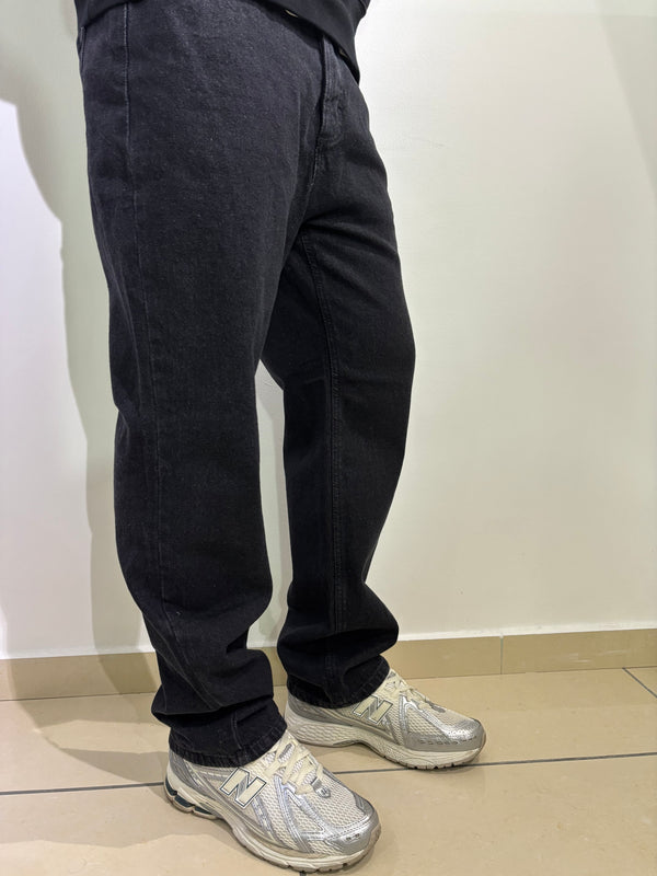 DENIM BAGGY BLACK